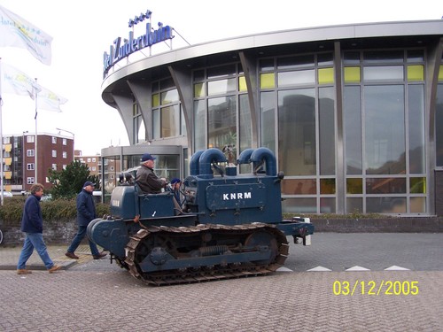 De trekker op weg naar zijn voorlopige stalling