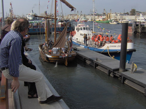 Aan zij van museumreddingboot Johanna Louisa