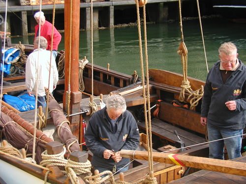 Optuigen in Scheveningen