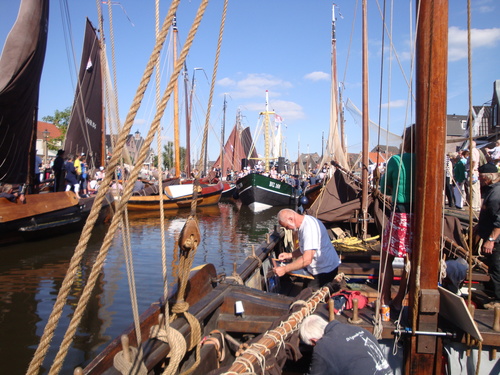 In de haven van Spakenburg