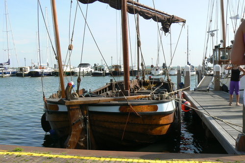 Aan de steiger in Volendam