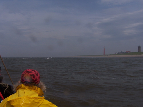 Vuurtoren Den Helder in zicht