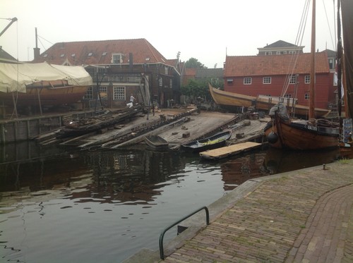 de botterhelling in Spakenburg