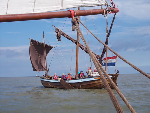 Zeilen op het wad